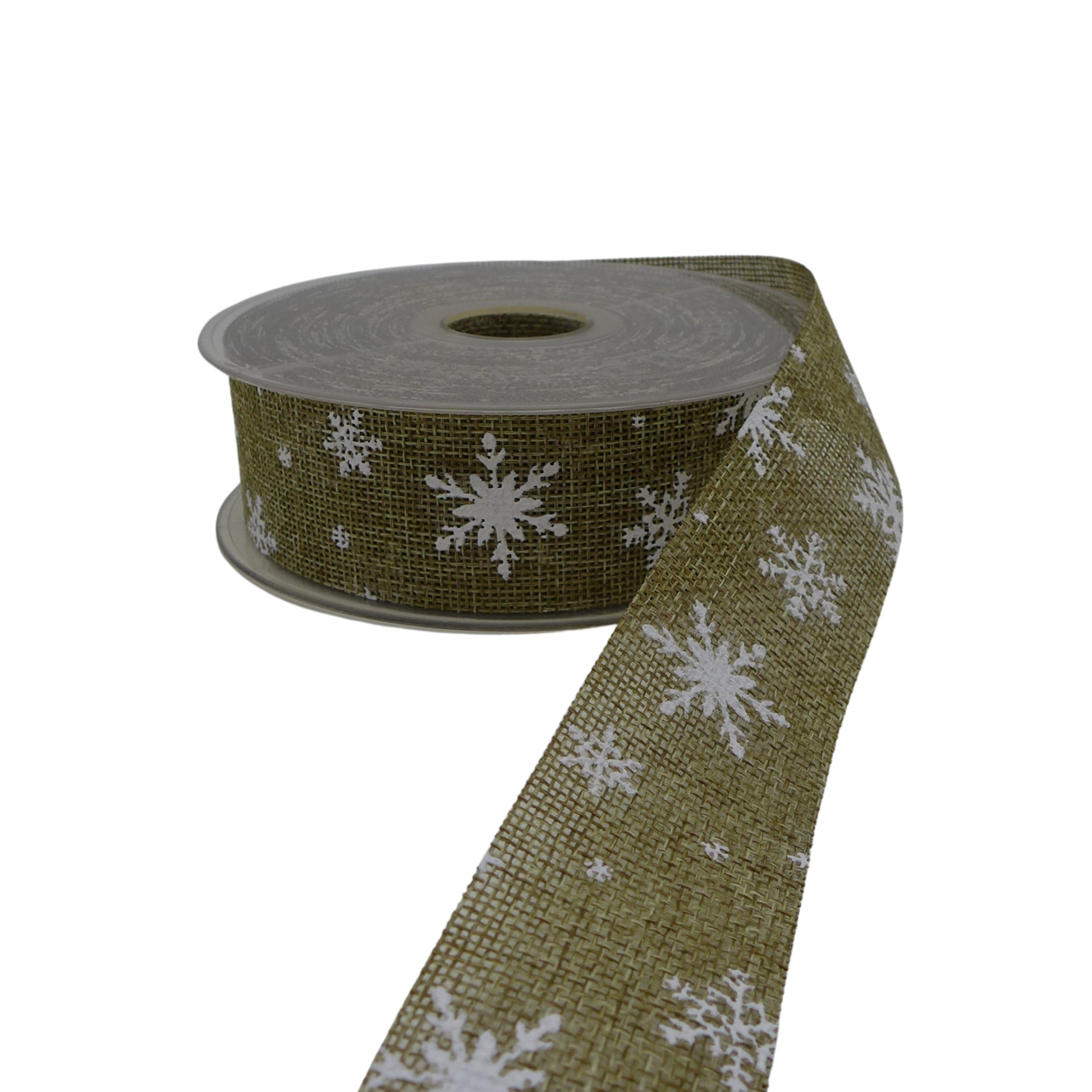 Ruban Jute Flocon de Neige
