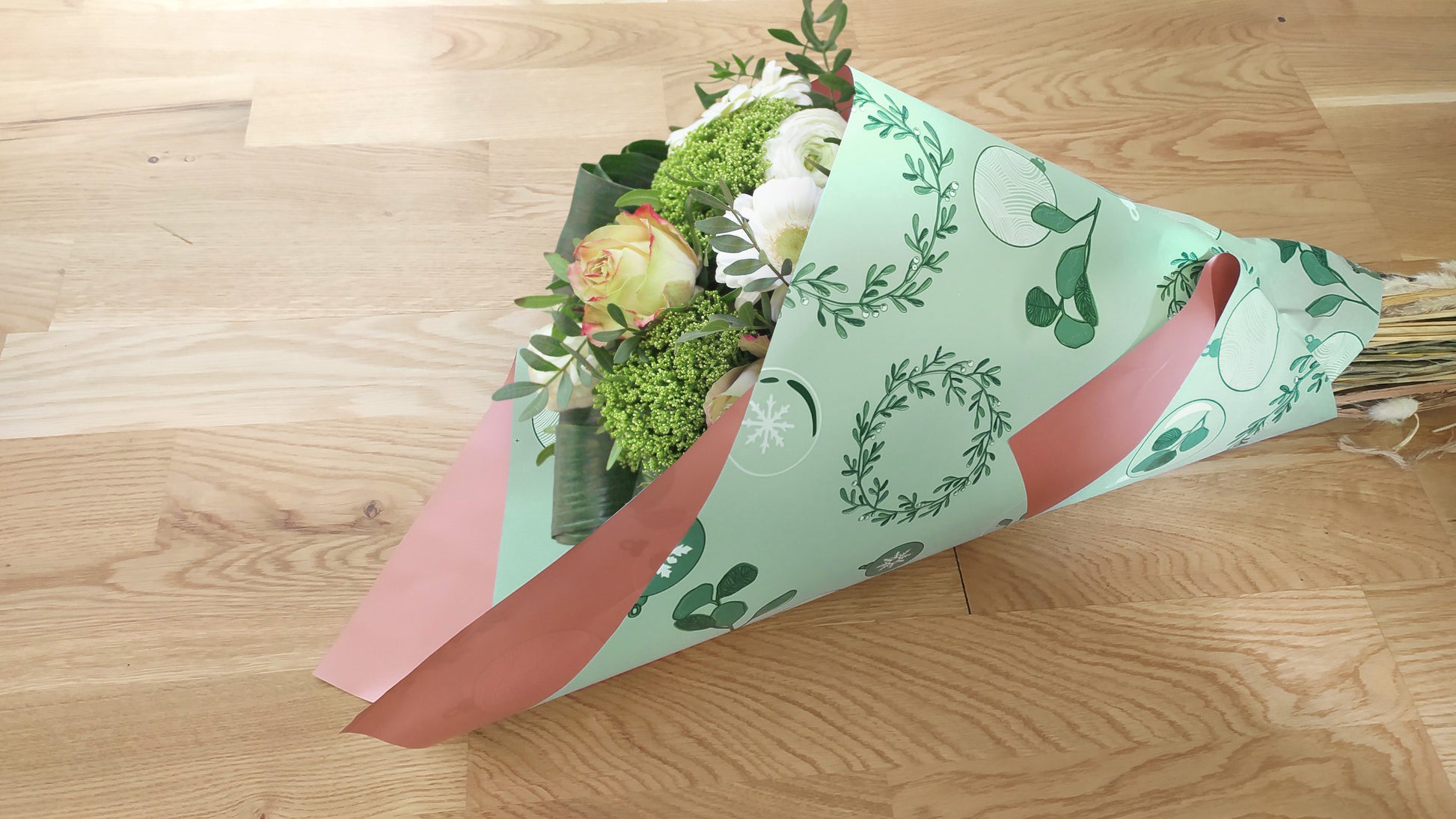 Duo mat Mina vert/cuivre