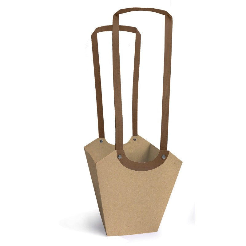 Sac Aqua en carton avec longues poignées plates papiers