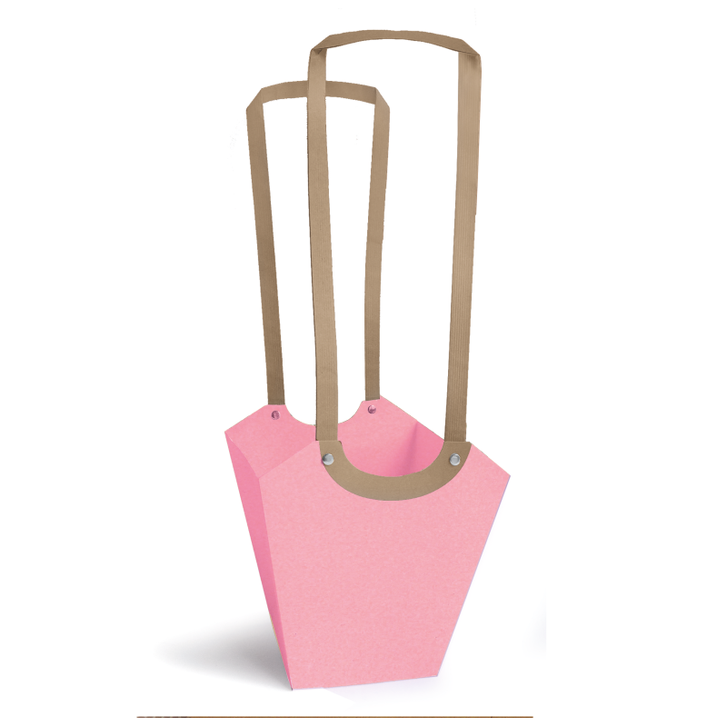 Sac Aqua en carton avec longues poignées plates papiers