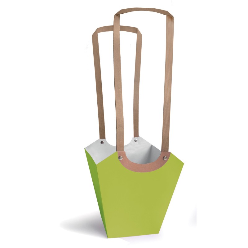 Sac Aqua en carton avec longues poignées plates papiers