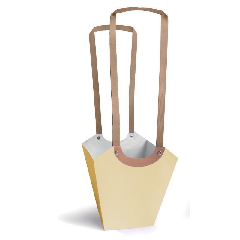 Sac Aqua en carton avec longues poignées plates papiers