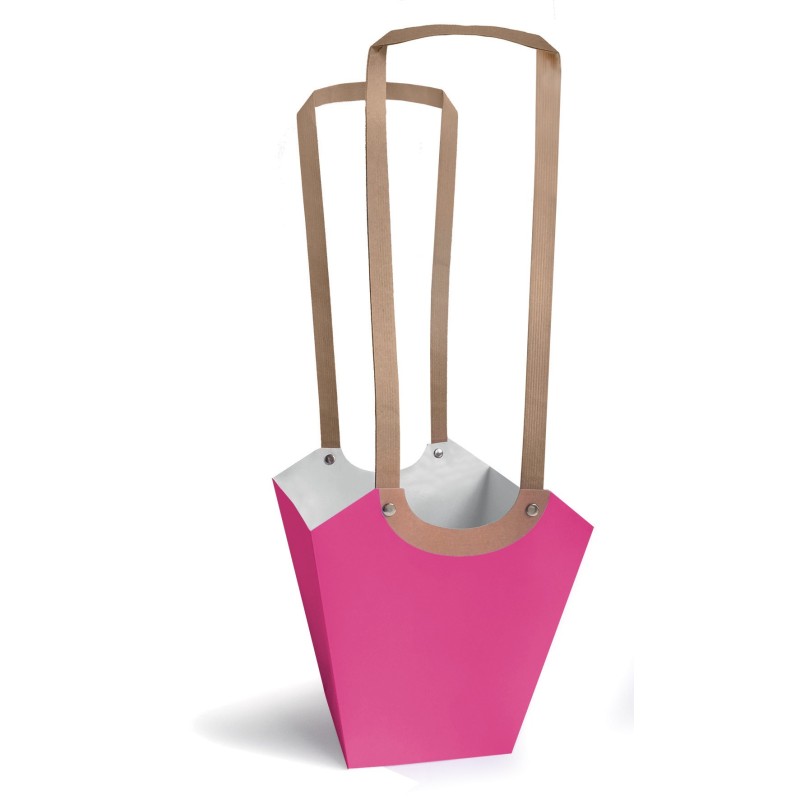 Sac Aqua en carton avec longues poignées plates papiers