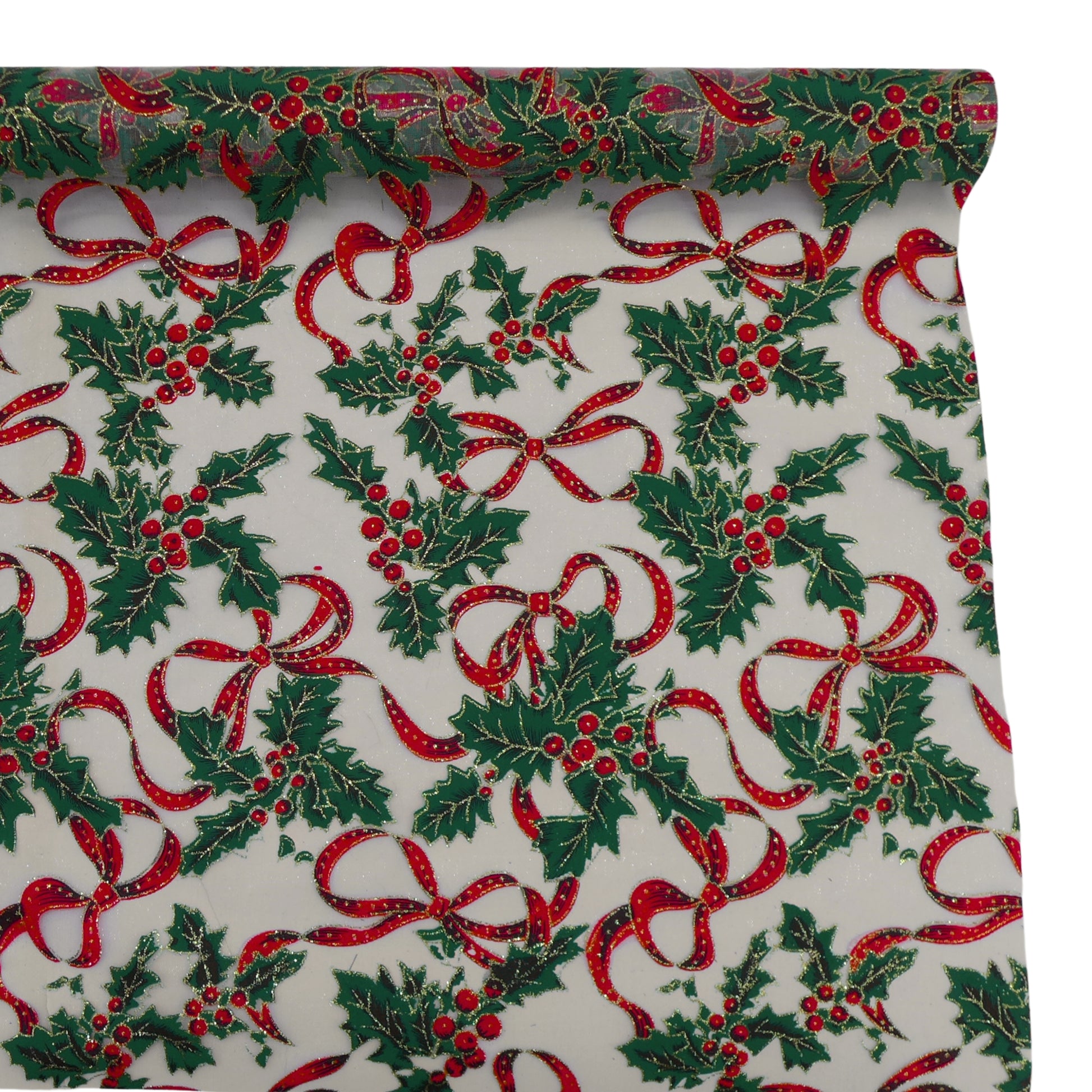 Organza rouge noël