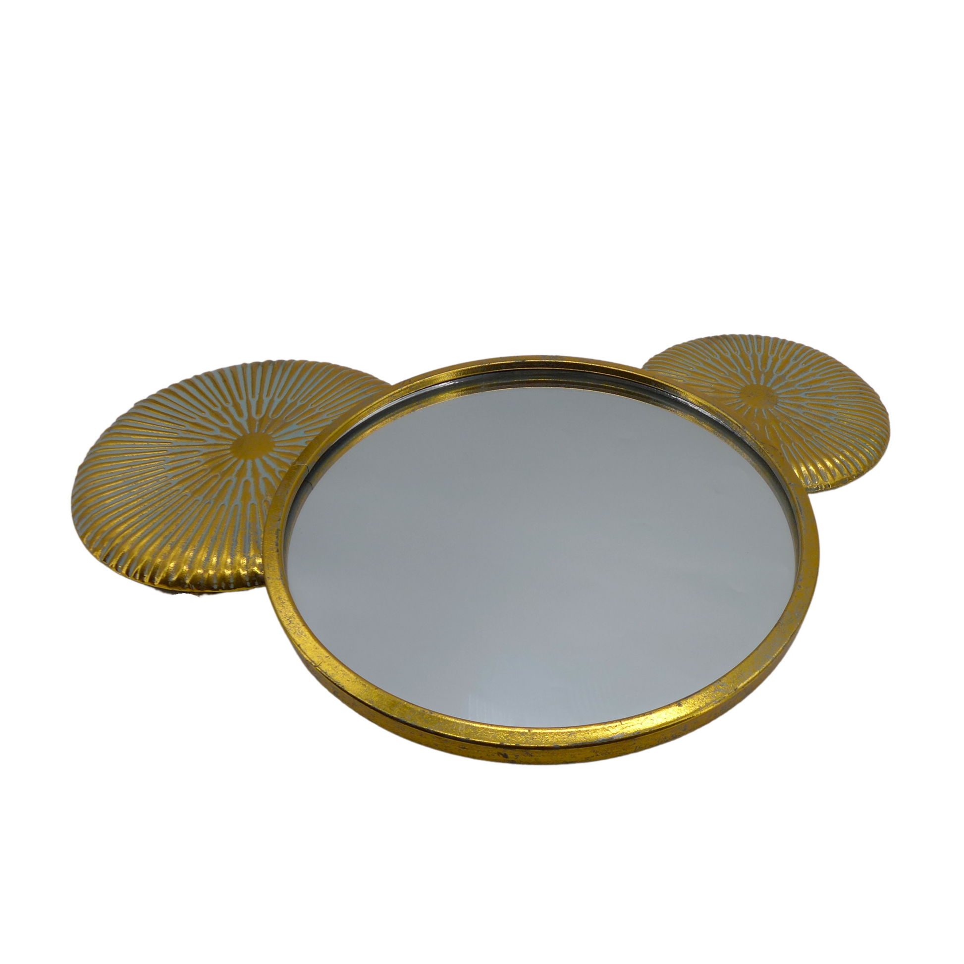 Miroir Mickey métal or