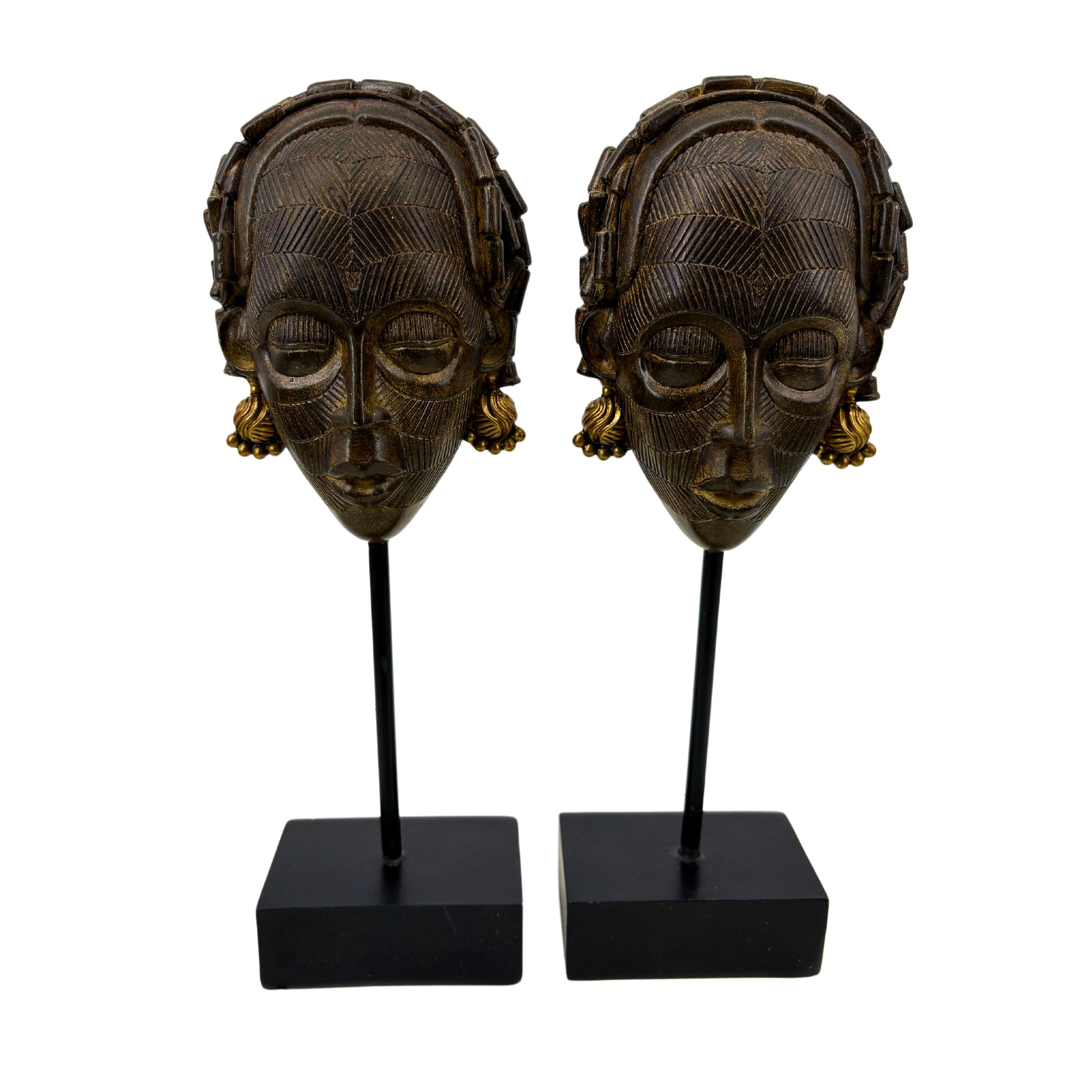 Statue Africaine Style Ethnique sur Pied