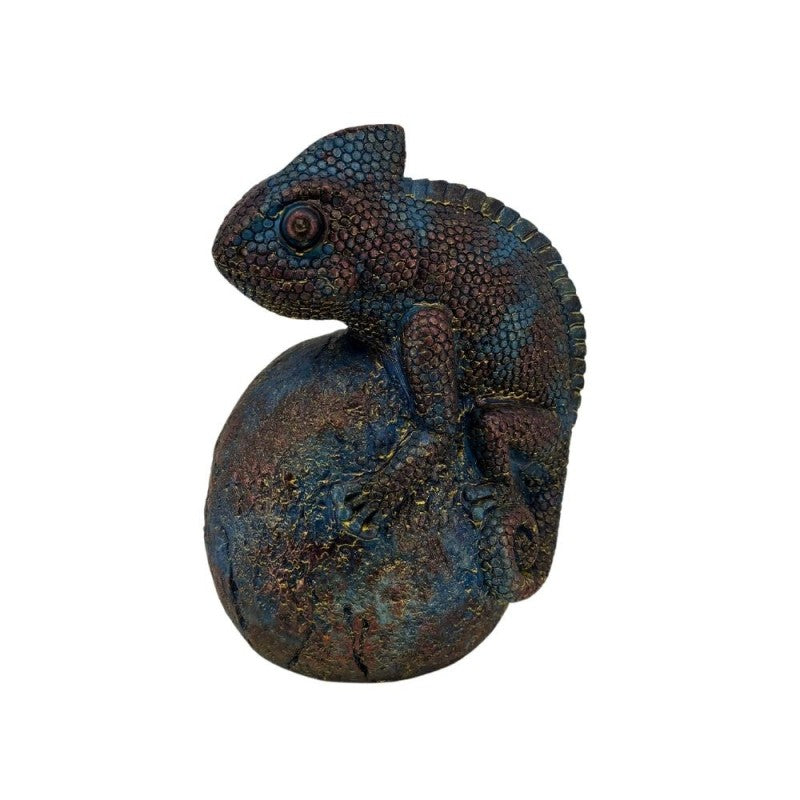 Caméléon sur Boule en Céramique Cangiante