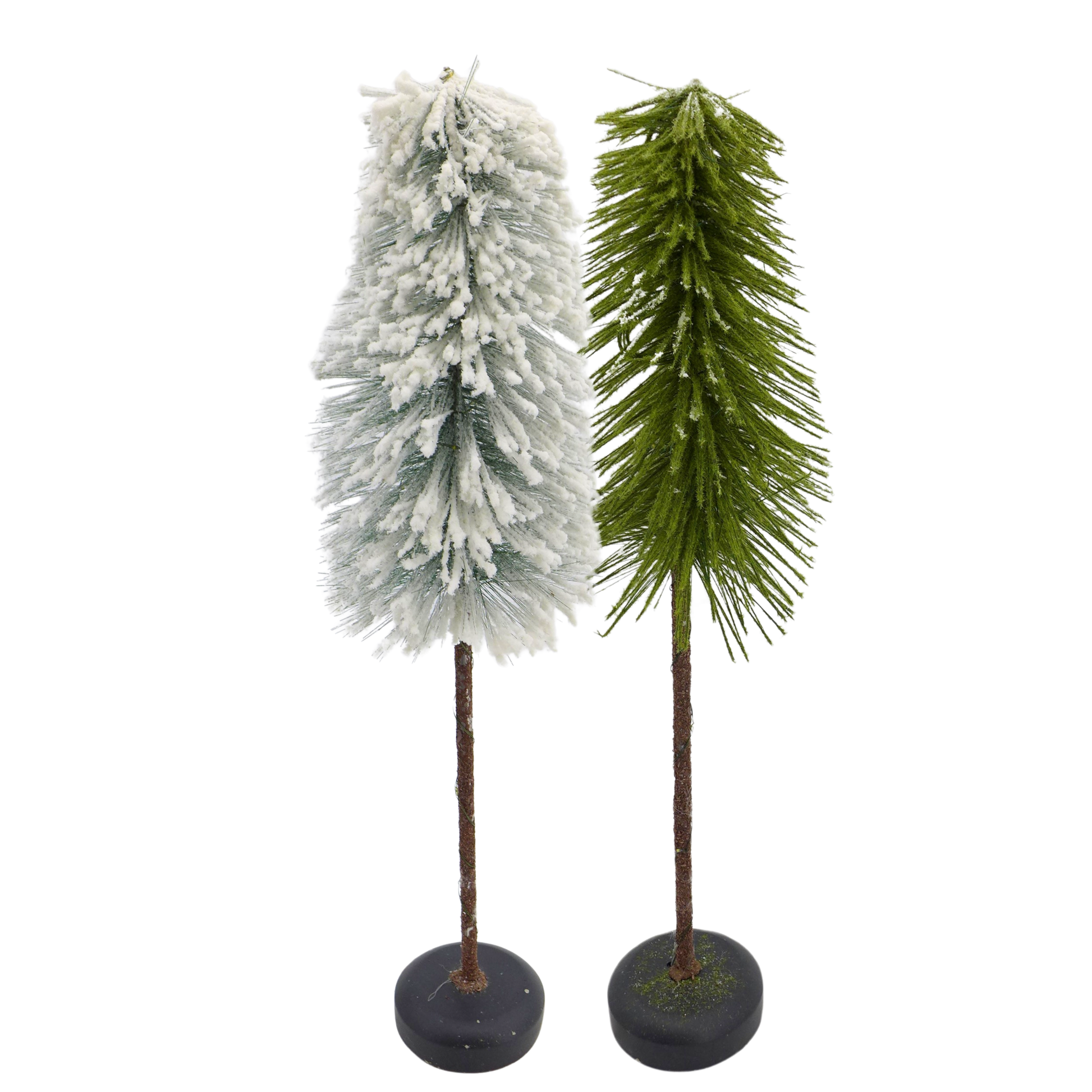 Sapins Vert/Blanc Illuminés