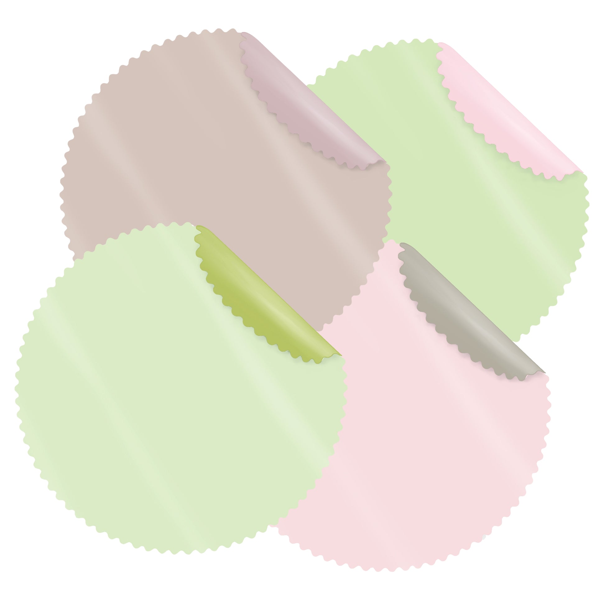 Rosaces Nacrée Pastel 80 feuilles