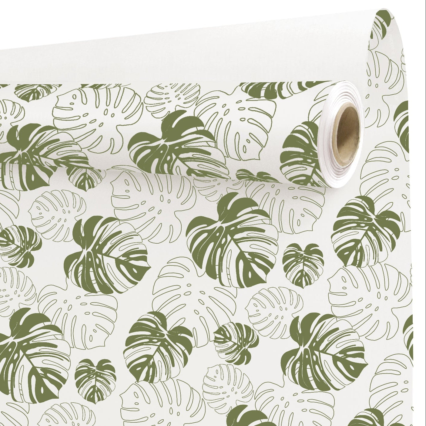 Rouleau Papier Kraft Motifs Monstera