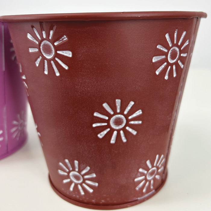 Cache-pots en Zinc Couleurs