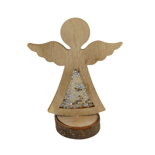 Ange en Bois Pailleté