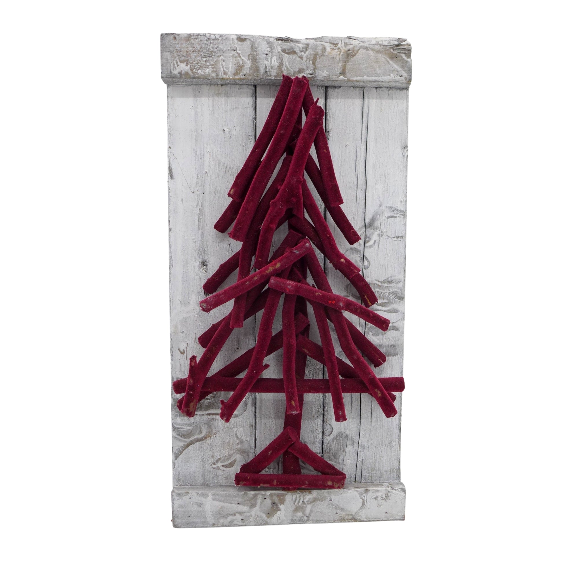 Tableau en Bois avec Sapin en Velours