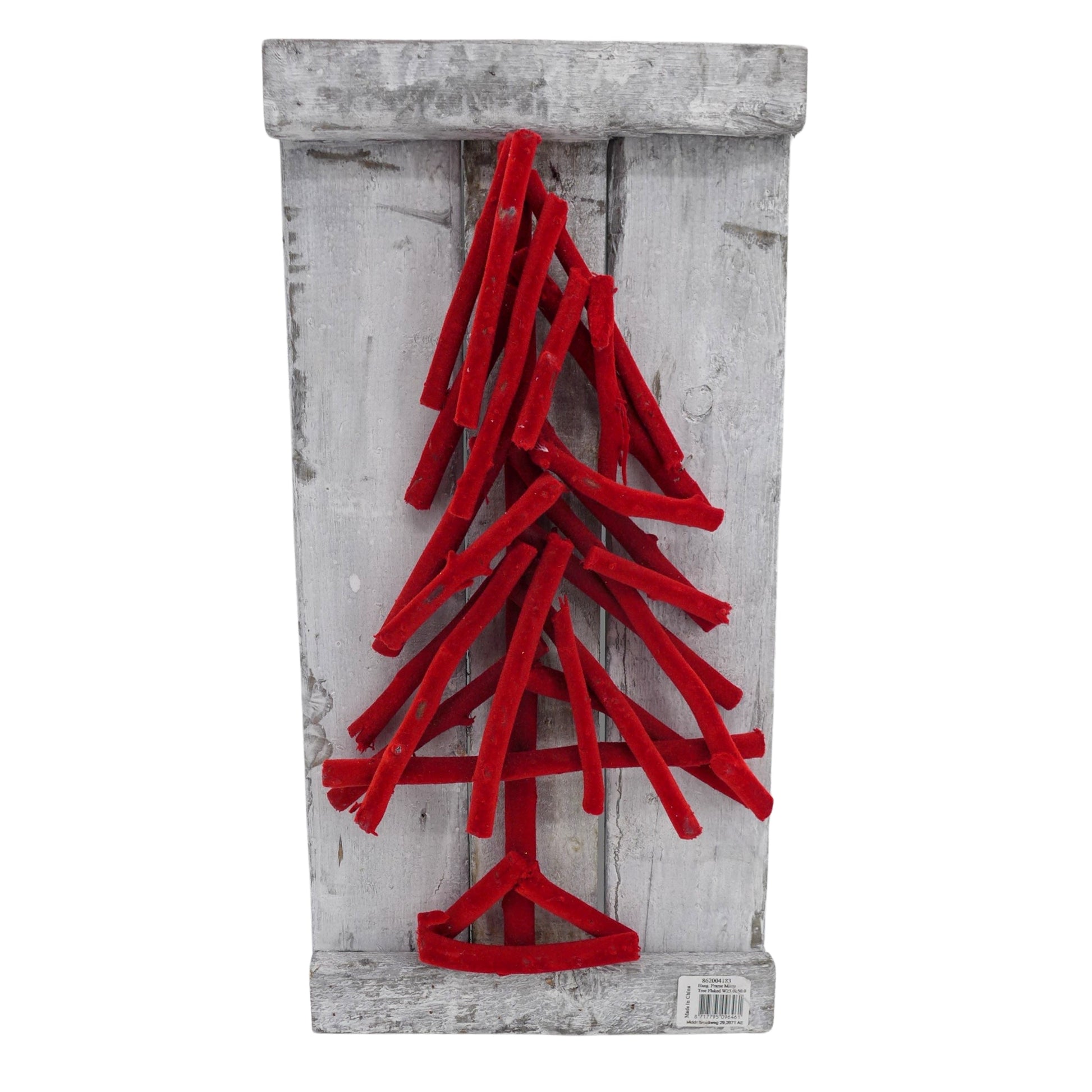 Tableau en Bois avec Sapin en Velours