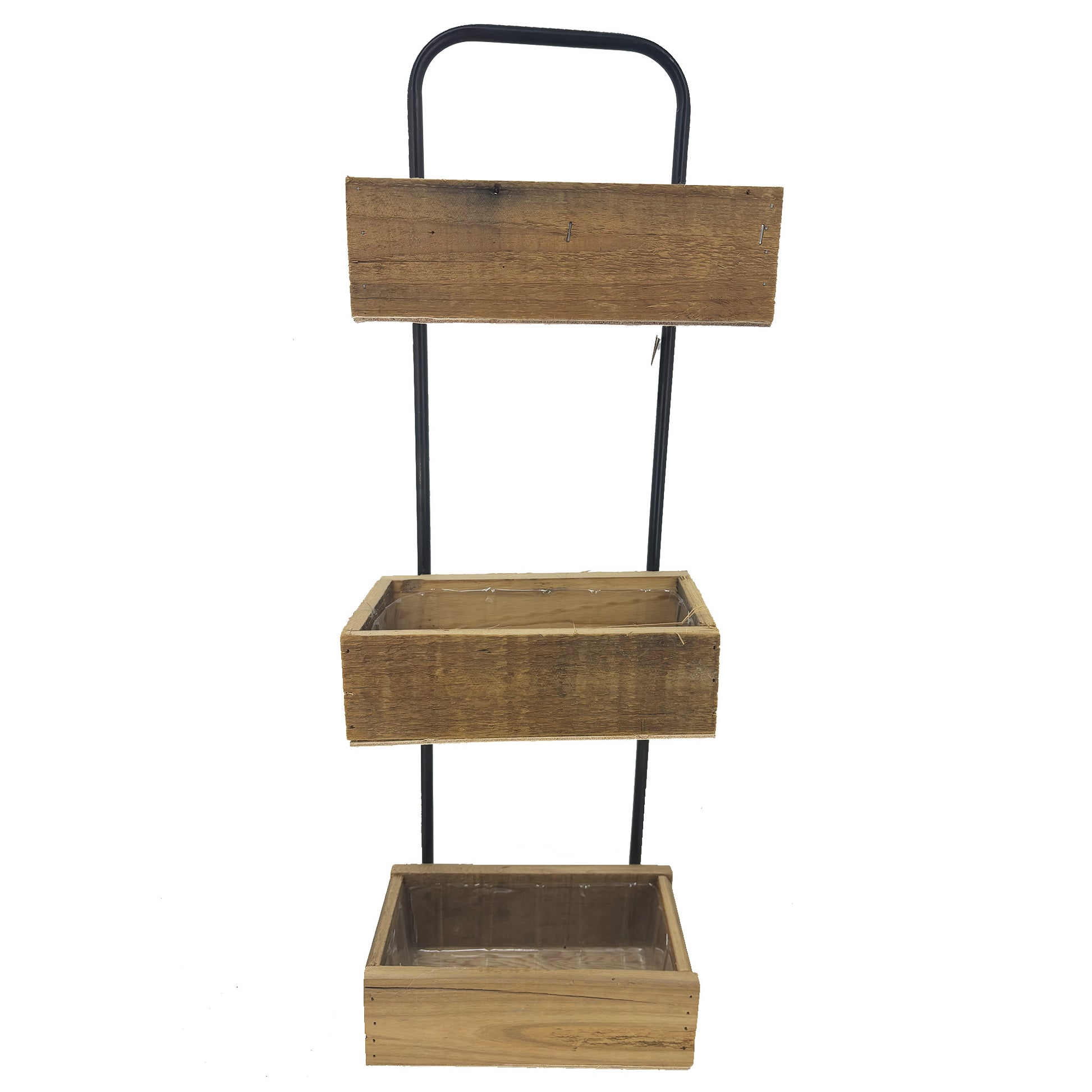 Jardinières en Bois avec Structure Métallique