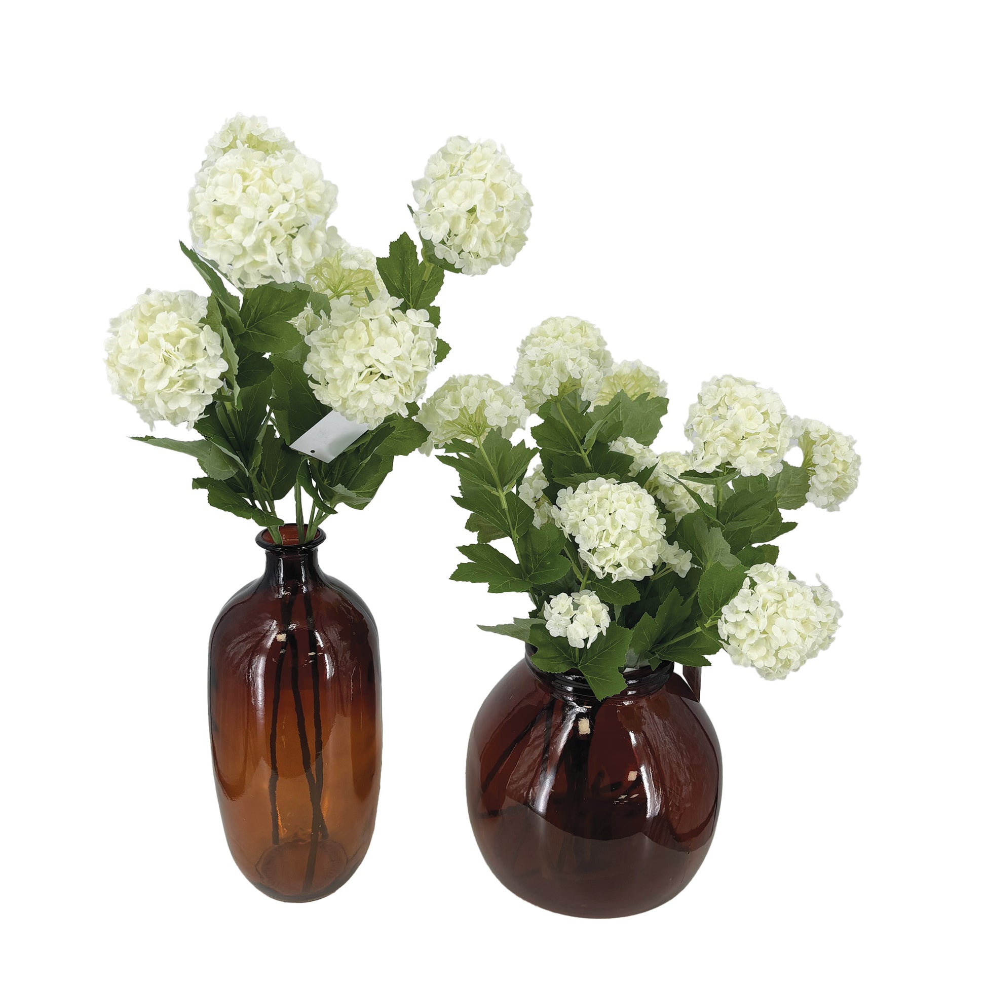 Vases en Verre Rouge Brique