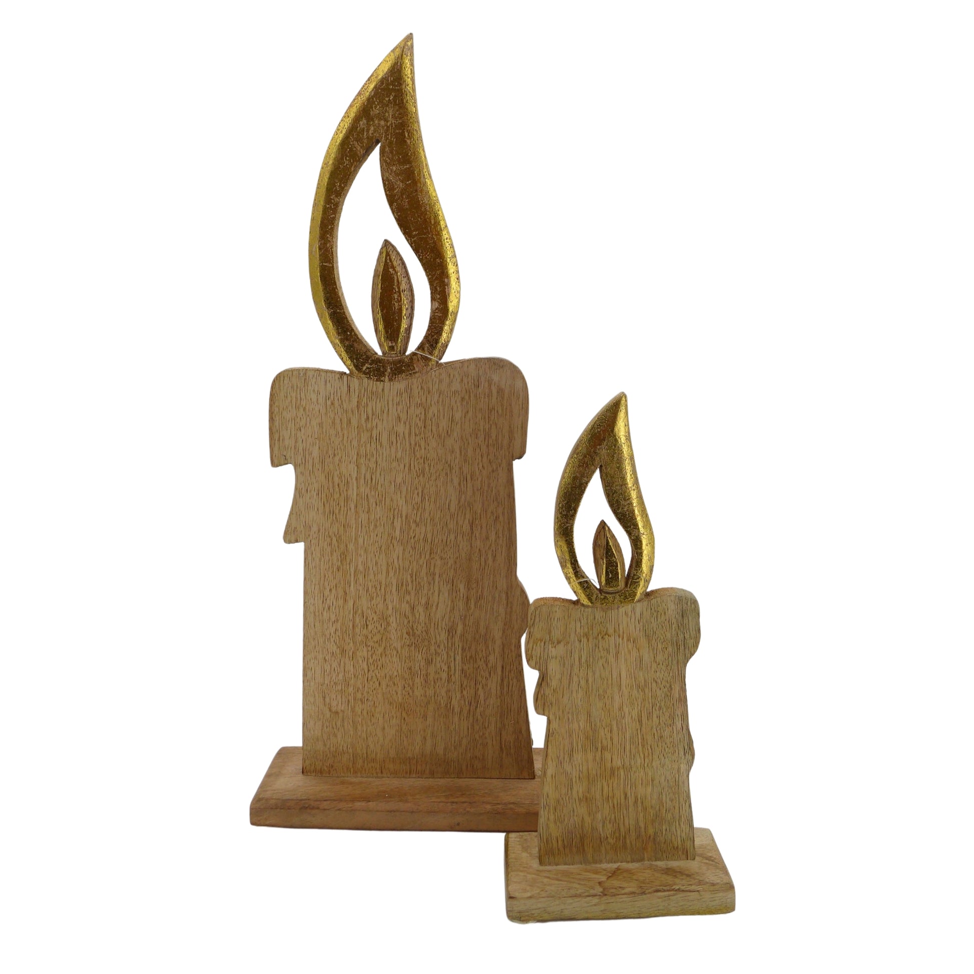 Bougies Déco en Bois