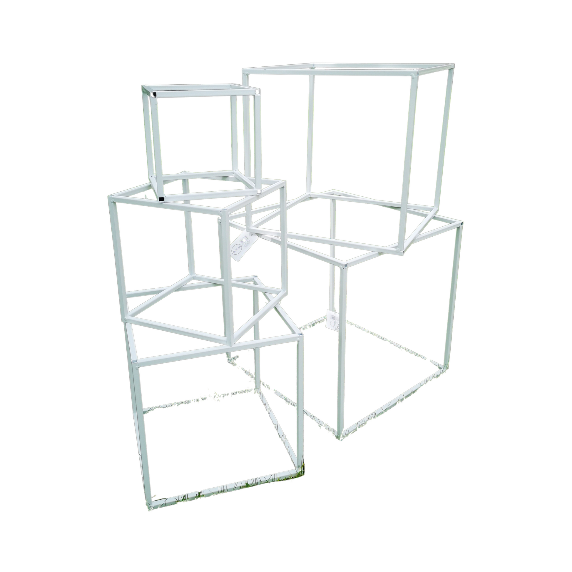 Cube Métal Blanc