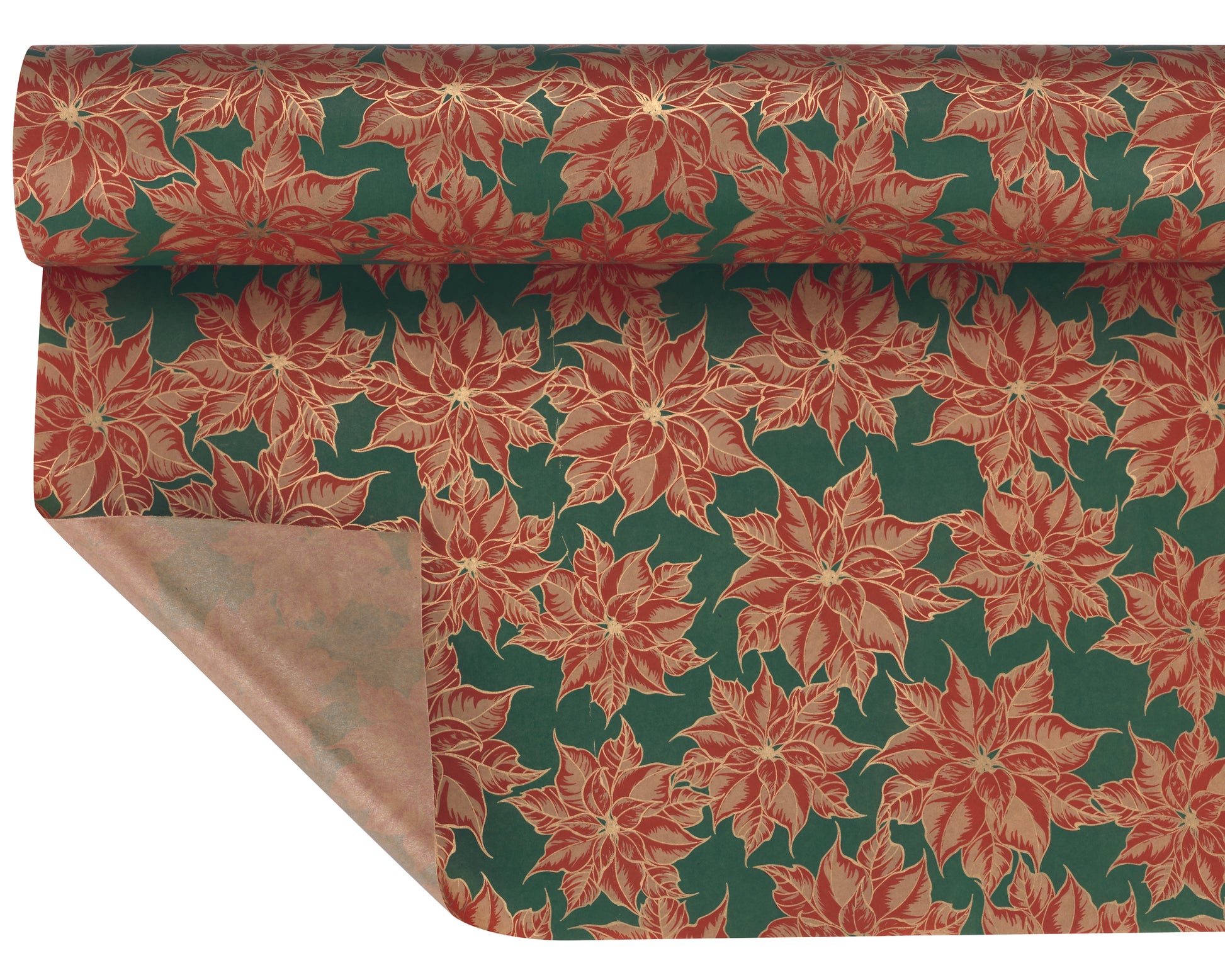 Rouleau Kraft Poinsettia