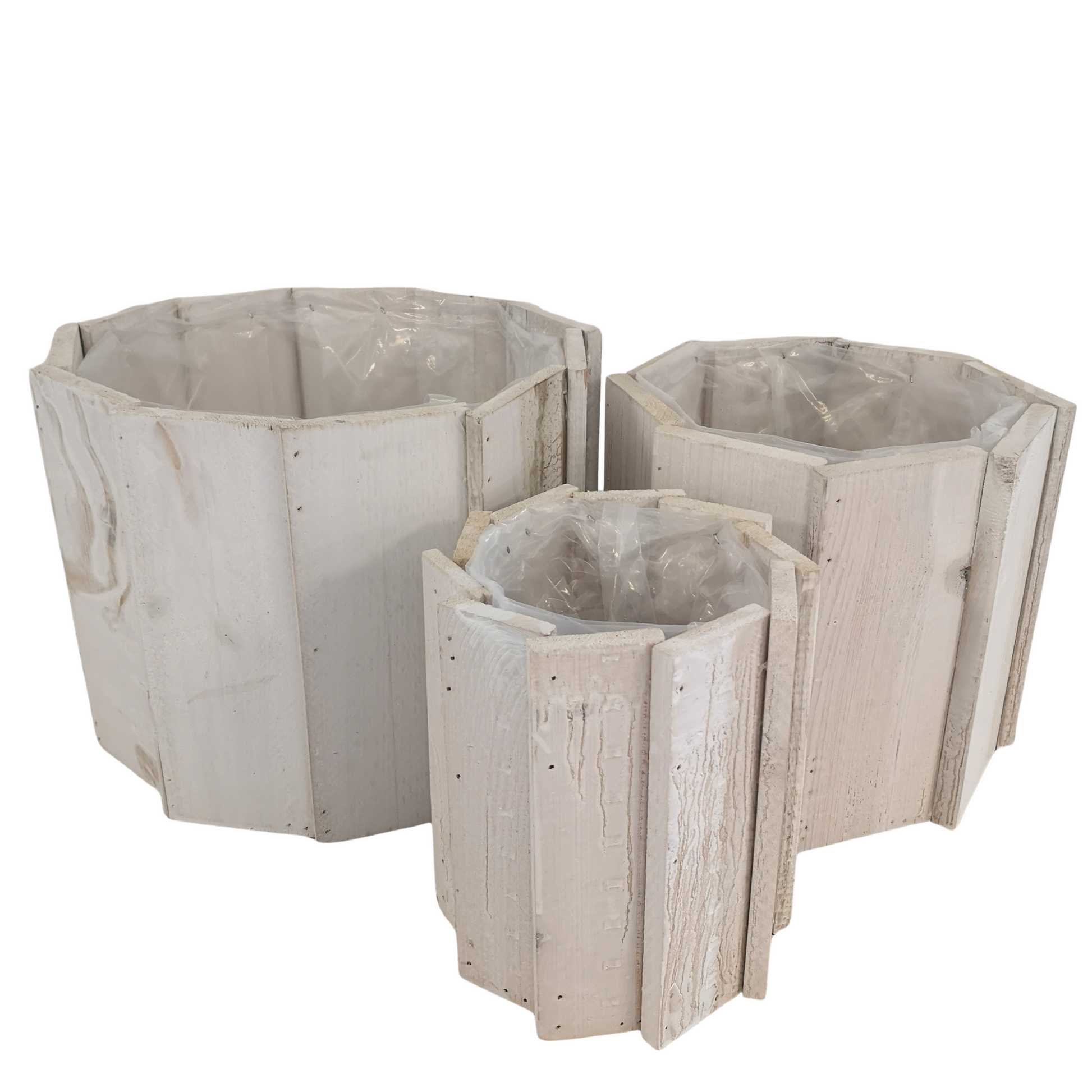 Cache-pots en Bois Blanc