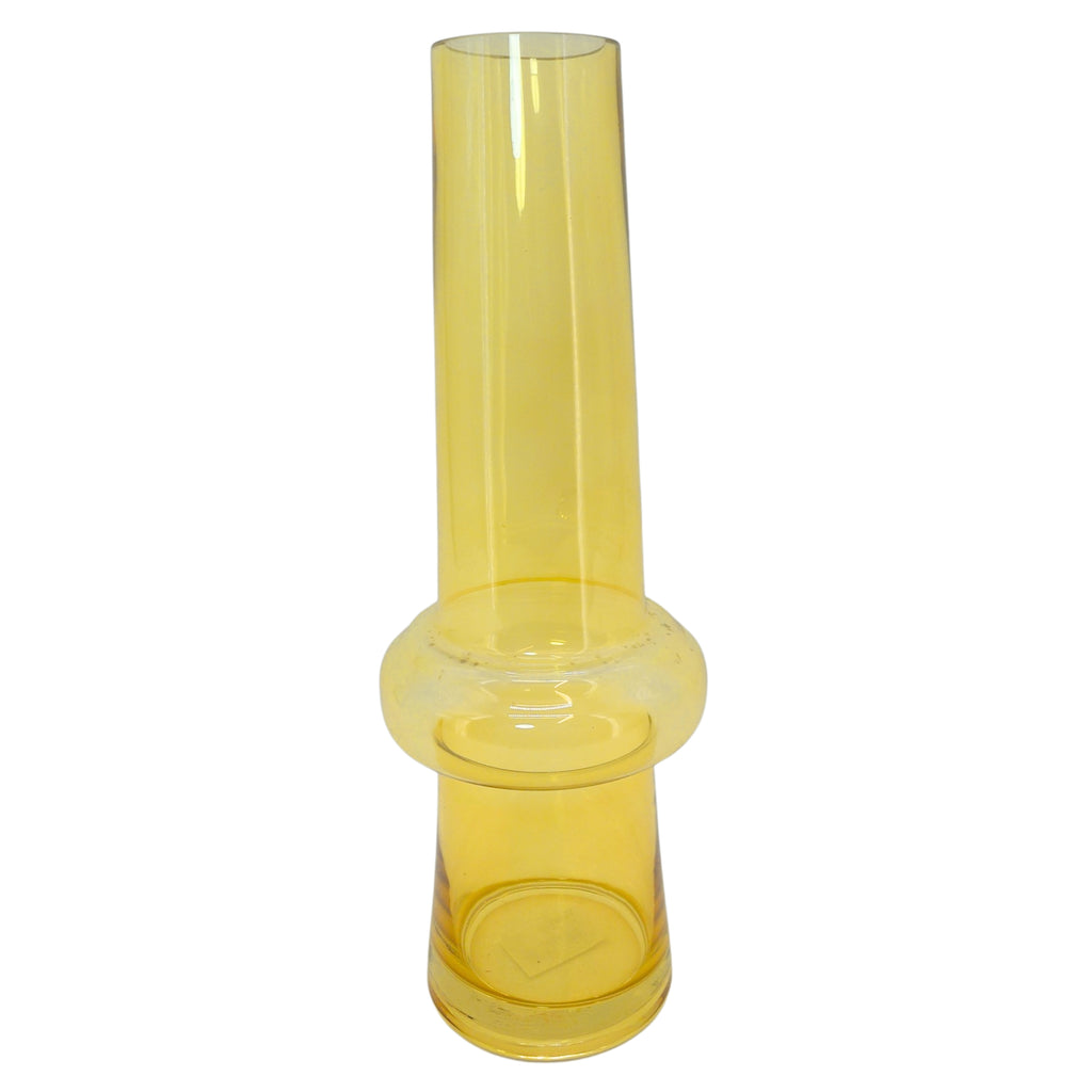 Vase bouteille jaune