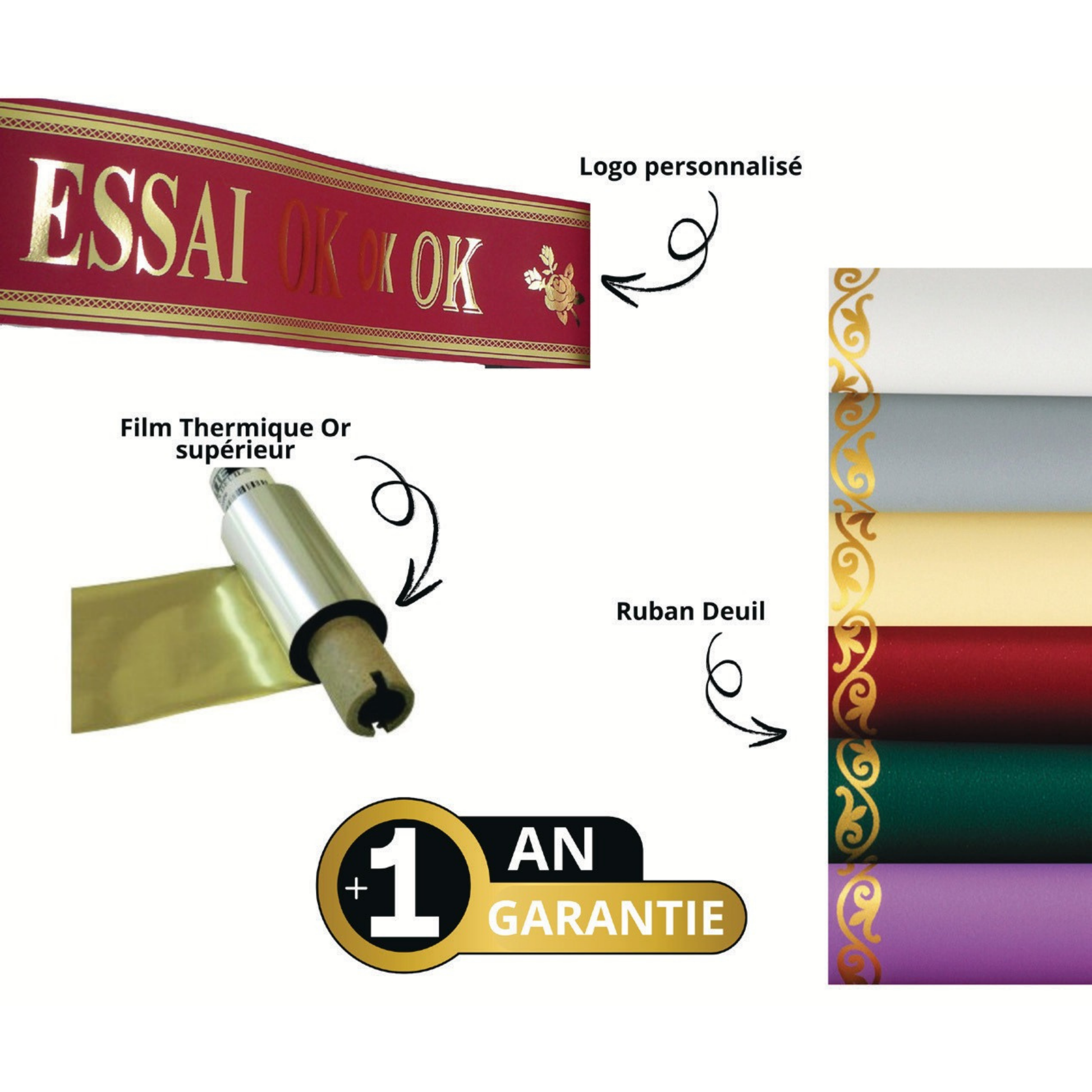 PACK ACCESSOIRE IMPRIM'RUBAN DEUIL©